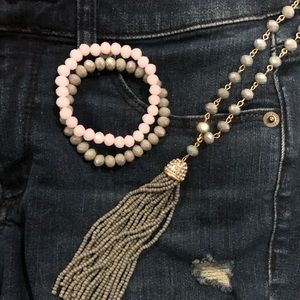 Tassel Necklace & Bracelets
